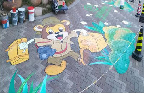 怀化夏季画地面彩绘会遇到的问题