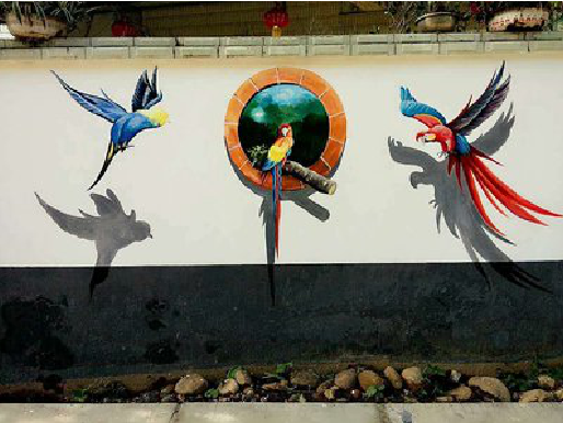 怀化视觉错位-3D墙绘设计