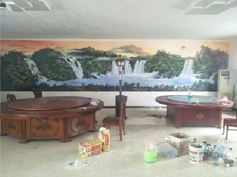 怀化墙绘-写实风景