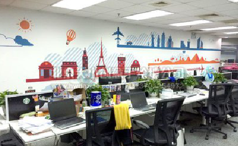 怀化教你设计办公室墙绘的方法。