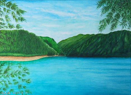 怀化在墙绘中，如何绘画绿水青山？